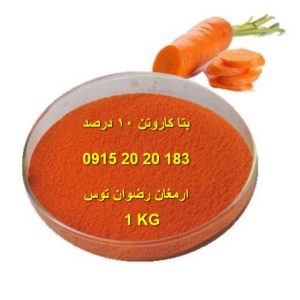 بتاکاروتن 10 درصد حلال در آب پودری رنگ طبیعی خوراکی ارمغان رضوان توس 09152020183