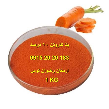 بتاکاروتن 10 درصد حلال در آب پودری رنگ طبیعی خوراکی ارمغان رضوان توس 09152020183